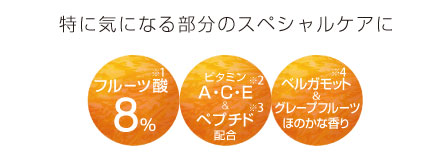 特に気になる部分のスペシャルケアに